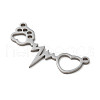 Non-Tarnish 201 Stainless Steel Pendants STAS-D041-01P-2