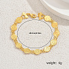 Elegant Brass Coin Pattern Link Bracelets for Women XU8687-5