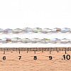 Transparent Electroplate Glass Beads Strands GLAA-K064-05A-01F-4