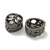 Rack Plating Brass Micro Pave Cubic Zirconia Beads KK-A220-12B-2