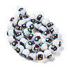 Printing Glass Beads for Necklaces Bracelets Making GLAA-B020-02A-09-3