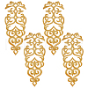 Computerized Embroidery Cloth Iron on/Sew on Patches PATC-WH0007-52-1