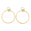 304 Stainless Steel Hoop Earrings for Women EJEW-U043-01G-4