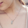DELORIGIN 12Pcs 2 Colors Brass Cubic Zirconia Charms KK-DR0001-08-5