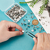 Unicraftale Flat Round 304 Stainless Steel Stud Earring Settings STAS-UN0060-72A-5