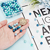 HOBBIESAY 100Pcs Ocean Mix Pearlized Glass Pearl Beads HY-HY0001-04A-3