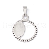 Non-Tarnish 304 Stainless Steel Pendants STAS-A062-16P-2