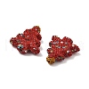 Christmas Tree Polymer Clay Rhinestone Beads CLAY-NH0001-10A-2