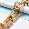 Natural Rutilated Quartz Beads Strands G-B029-B02-03-4