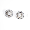 Round Stainless Steel Stud Earrings for Women YG0188-3-2