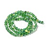 Transparent Electroplate Glass Beads Strands GLAA-Q099-I01-03-2