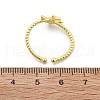 Bird Brass Cuff Rings for Women RJEW-C123-06G-5