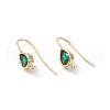 Real 18K Gold Plated Brass Earring Hooks X-KK-B060-07G-04-1