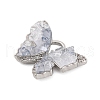 Natural Quartz Crystal Rock Crystal Pendants KK-Z066-04P-2