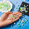 Transparent & Opaque Acrylic Bead OACR-TAC0002-08D-7