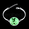 Lovely Dog Luminous Bracelets BJEW-BB14698-2