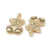 Brass Micro Pave Cubic Zirconia Pendants ZIRC-F134-29G-01-3