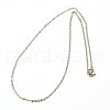 304 Stainless Steel Necklaces Women Cable Chain Necklaces X-NJEW-C079-01B-1