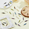 36Pcs 9 Styles Natural Mixed Gemstone Connector Charms PALLOY-AB00132-5