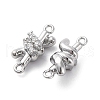 Brass Rhinestone Pendants KK-E793-21P-2