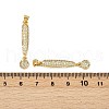 Brass Micro Pave Cubic Zirconia Pendants KK-S526-21G-4