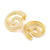 Brass Stud Earrings for Women EJEW-U015-06G-2