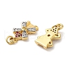 Rack Plating Brass Micro Pave Cubic Zirconia Pendants KK-Q795-13G-2