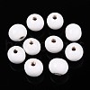 Spray Painted Round Natural Schima Wood Beads WOOD-A018-8mm-30-1