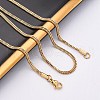 2.5MM 304 Stainless Steel Double Box Chain Necklaces NJEW-Q013-05G-4