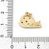 Brass Micro Pave Cubic Zirconia Pendants KK-U058-39G-3
