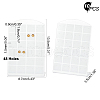 48 Holes Acrylic Earring Display EDIS-WH0003-01A-2