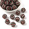 AB-Color Resin Rhinestone Round Beads RESI-S313-18x20-09-1