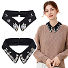  2Pcs 2 Style Cotton Detachable Blouse False Collar AJEW-NB0003-99-1