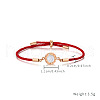 Rose Gold Stainless Steel Shell & Moissanite Roman Scale Time Link Bracelets XF5917-1