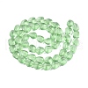 Frosted Glass Beads Strands GLAA-T023-30H-2