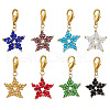 Handmade Glass Seed Beaded Pendant Decorations HJEW-MZ00204-2