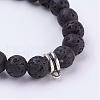 Lava Rock Stretch Bracelet BJEW-JB03139-2