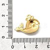 304 Stainless Steel Micro Pave Cubic Zirconia Charms STAS-Q347-05A-G-3