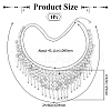 Alloy Multi Layers Flat Round Waist Belt with Curb Chains FIND-WH20010-06P-2