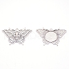 Alloy Pendant Cabochons Settings PALLOY-WH0079-90AS-RS-1