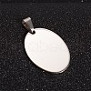 Tarnish Resistant 201 Stainless Steel Stamping Blank Tag Pendants STAS-I032-178-1