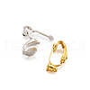 Brass Clip on Earring Converter KK-TA0007-43-3