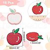 CHGCRAFT 18Pcs Computerized Embroidery Cloth Iron On/Sew On Patches PATC-CA0001-01-2