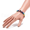 6Pcs 6 Style Natural & Synthetic Mixed Gemstone Beaded Stretch Bracelets Set BJEW-JB08824-6