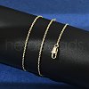 Brass Cable Chain Necklaces for Women Men KK-B129-30G-3