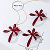 Flower Alloy Enamel Pendant Necklaces & Stud Earrings Sets FS-WG606EA-01-3