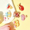 7Pcs 7 Styles Ring/Box/Lock/Envelope/Bear/Balloon/Hot Air Balloon Valentine's Day Theme Opaque Resin Decoden Cabochons RESI-FS0001-69-8