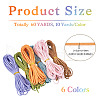  60 Yards 6 Colors Flat Faux Suede Cord LW-TA0001-02-12