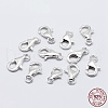 Anti-Tarnish Rhodium Plated 925 Sterling Silver Lobster Claw Clasps STER-K167-074B-P-3