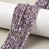 Faceted Natural Amethyst Beads Strands G-RM241221-O4-1
